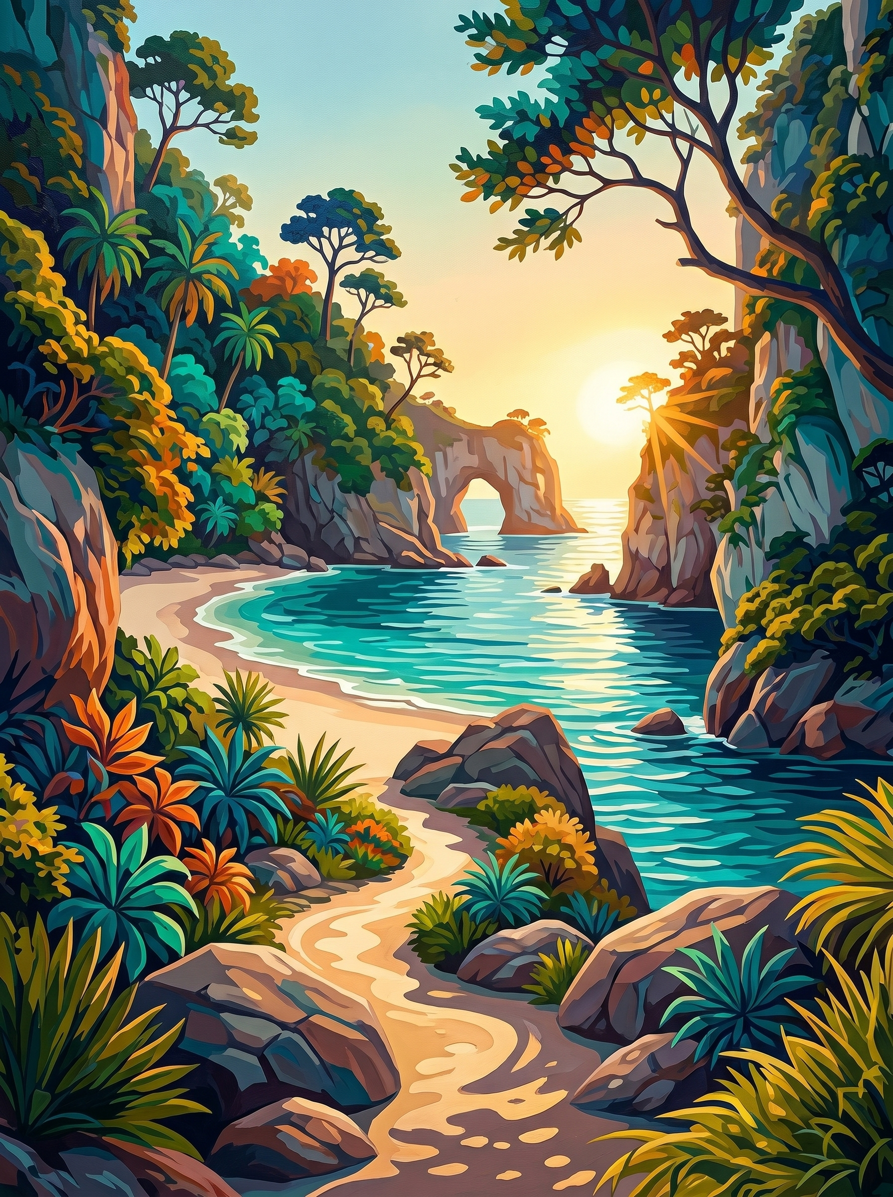 Hidden Cove Escape (Diamond Painting) Diamond Painting kit