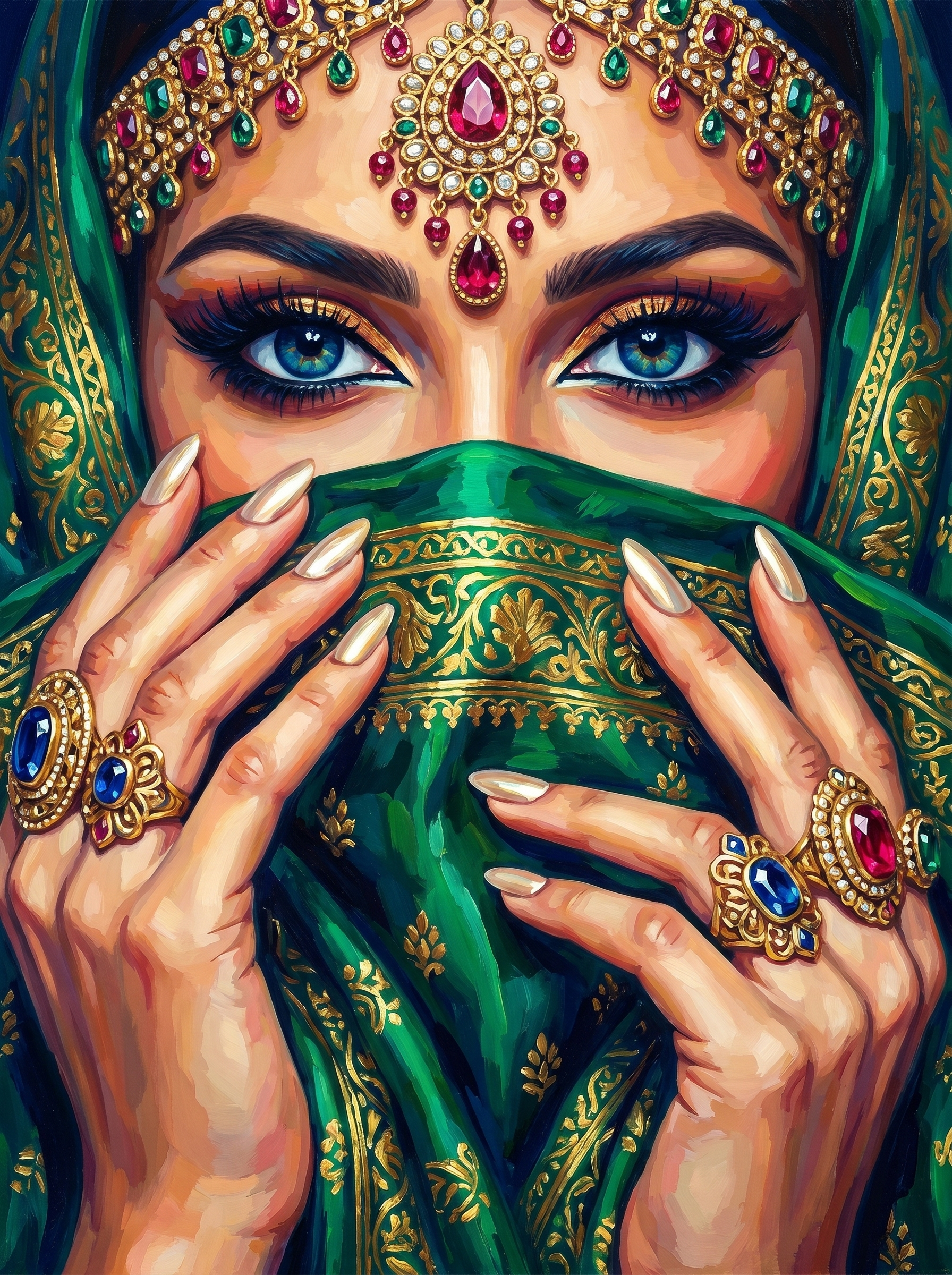 Emerald Veil Queen (Diamond Painting) Diamond Painting kit