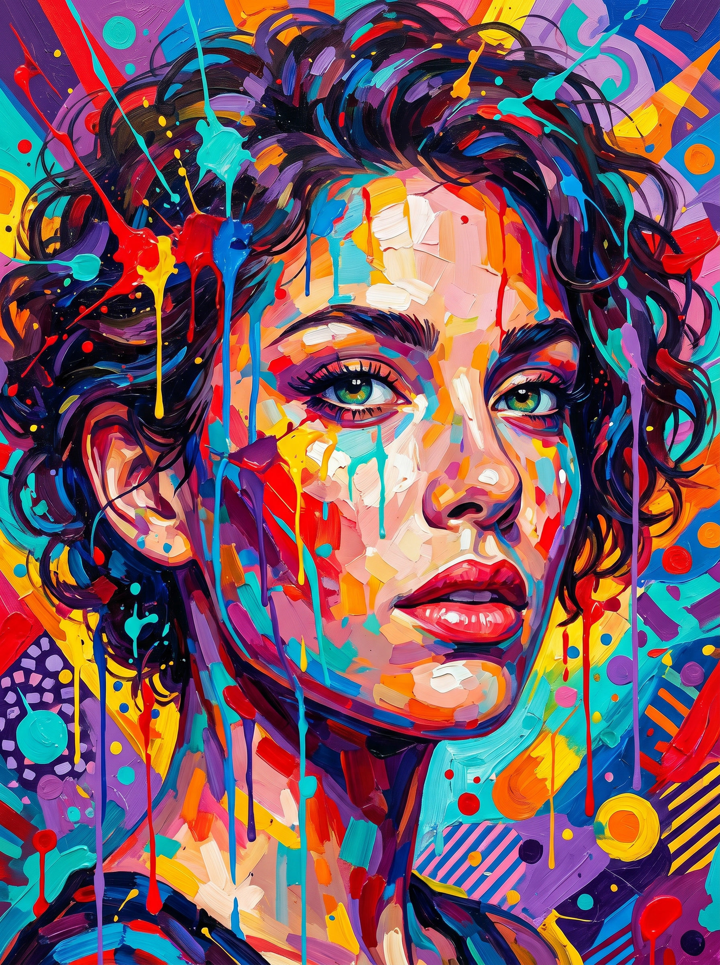 Electric Pop Muse (Diamond Painting) Diamond Painting kit