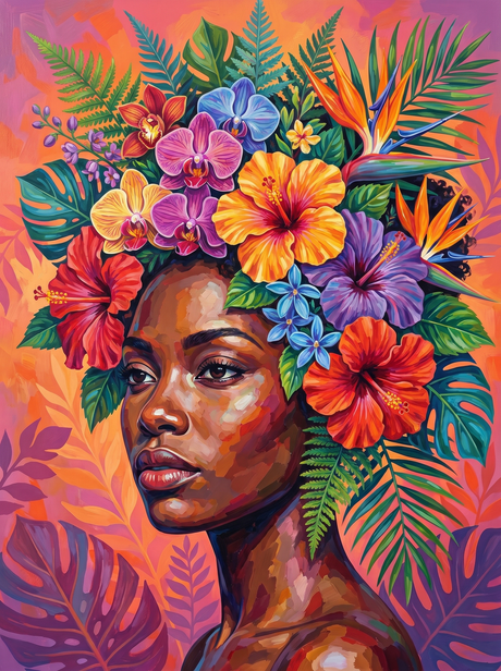 Tropical Crown Muse (Diamond Painting) Diamond Painting kit