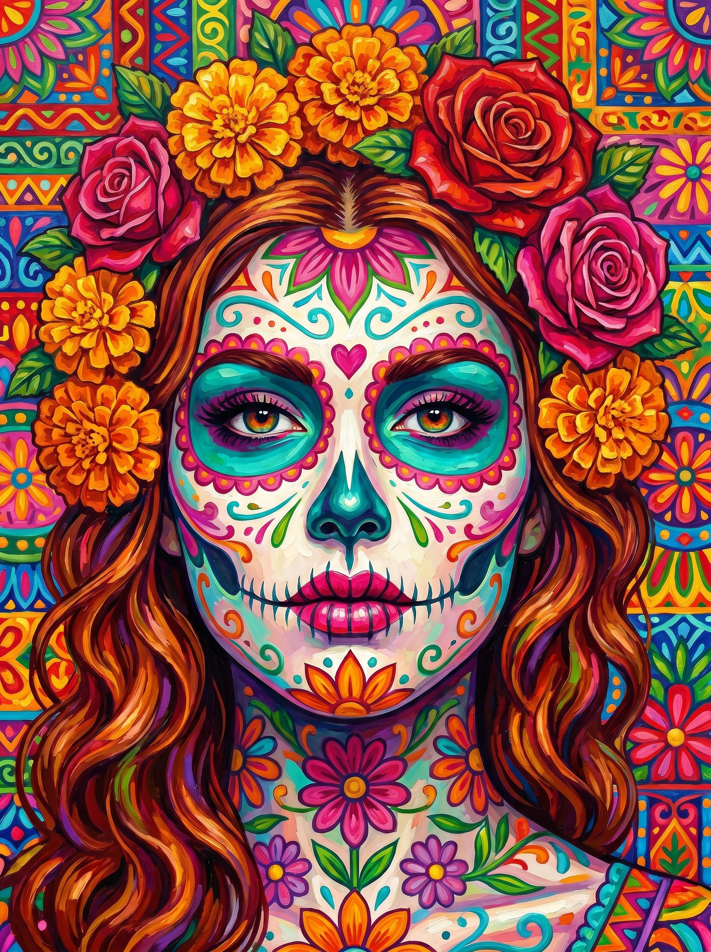 Sugar Skull Bloom (Diamond Painting) Diamond Painting kit