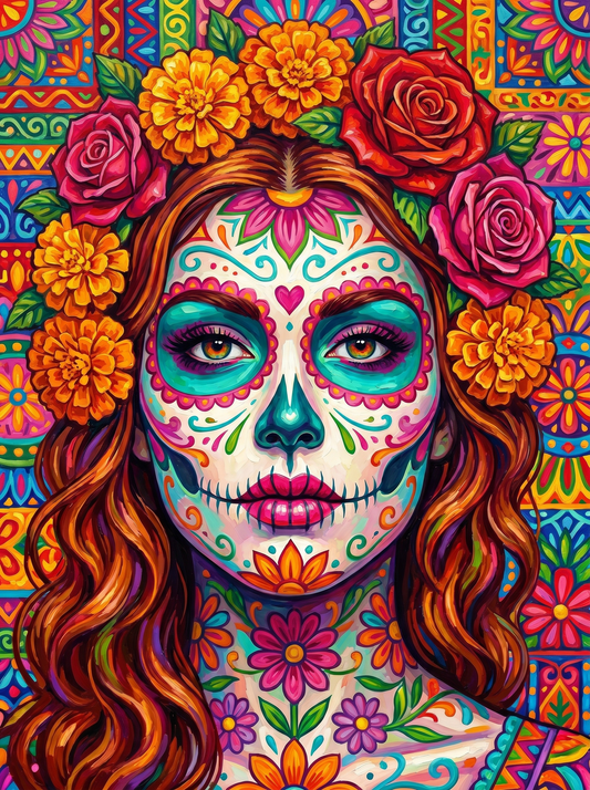 Sugar Skull Bloom (Diamond Painting)