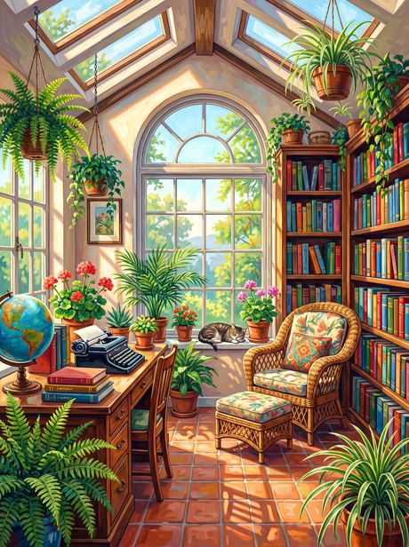 Cozy Conservatory Corner (Diamond Painting) Diamond Painting kit
