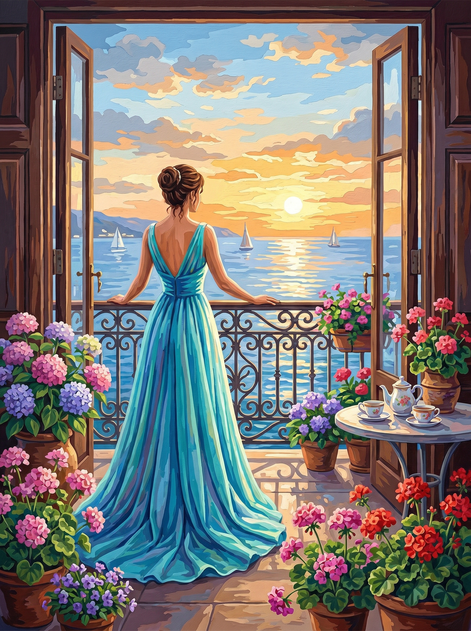 Seaside Reverie View (Diamond Painting) Diamond Painting kit