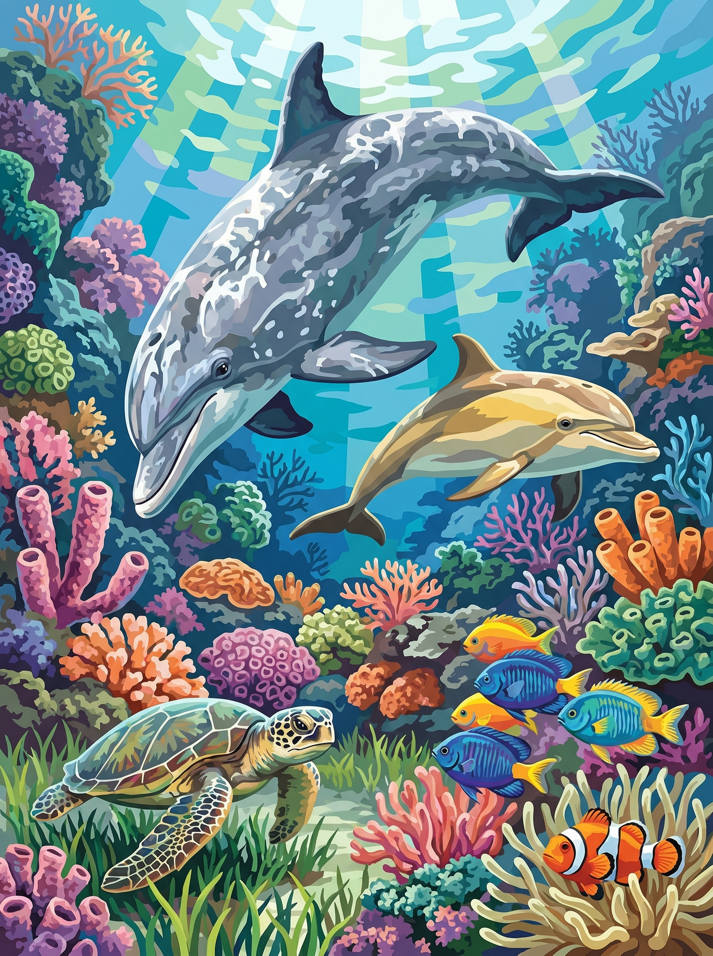 Coral Reef Companions (Diamond Painting) Diamond Painting kit