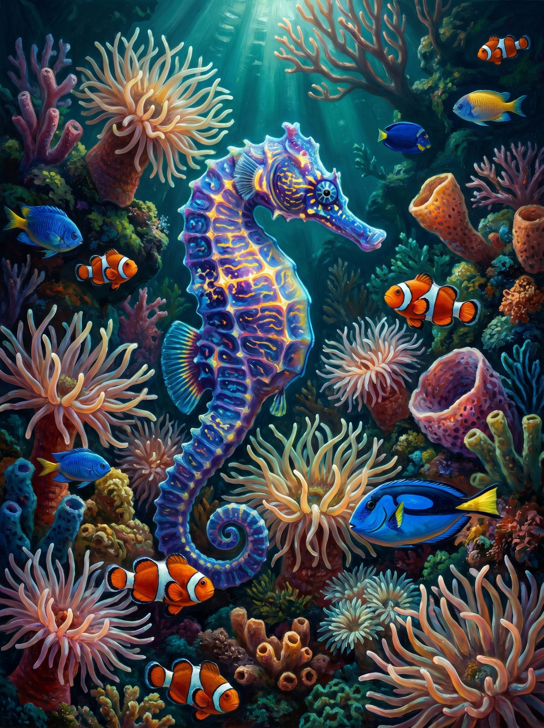 Mystic Seahorse Reef (Diamond Painting) Diamond Painting kit