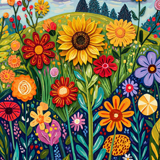 Whimsical Wildflower Garden