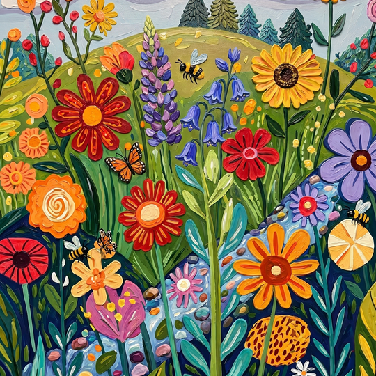 Whimsical Meadow Bloom
