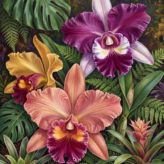 Tropical Orchid Elegance