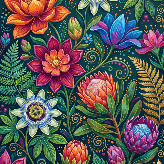 Vibrant Botanical Symphony