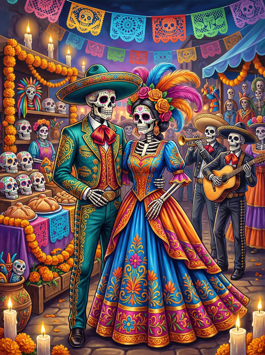 Midnight Fiesta Spirits (Diamond Painting)