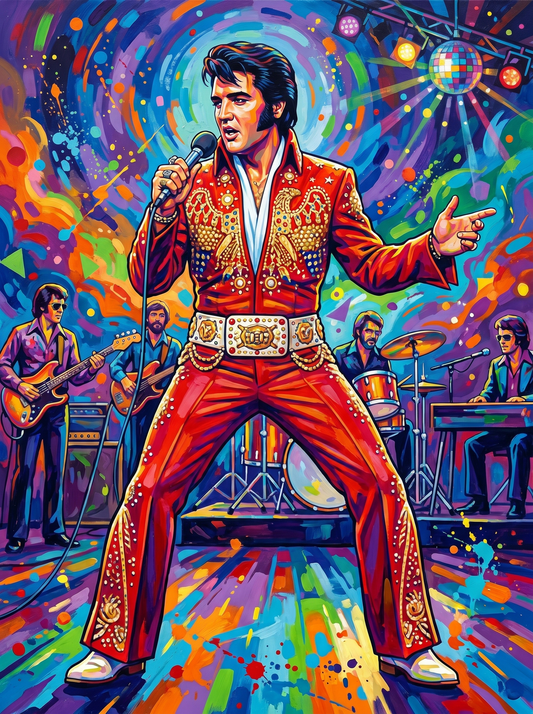 Neon King Rockstage (Diamond Painting)
