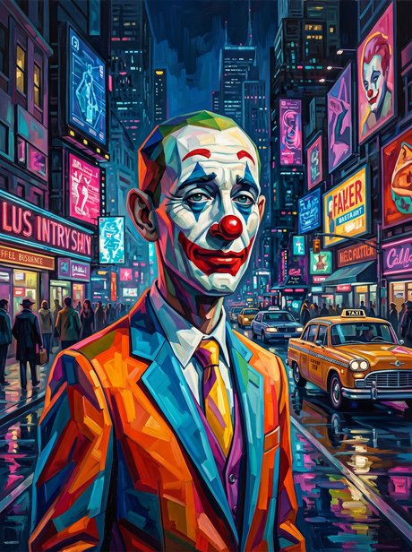 Neon Clown City Nights (Diamond Painting) Diamond Painting kit
