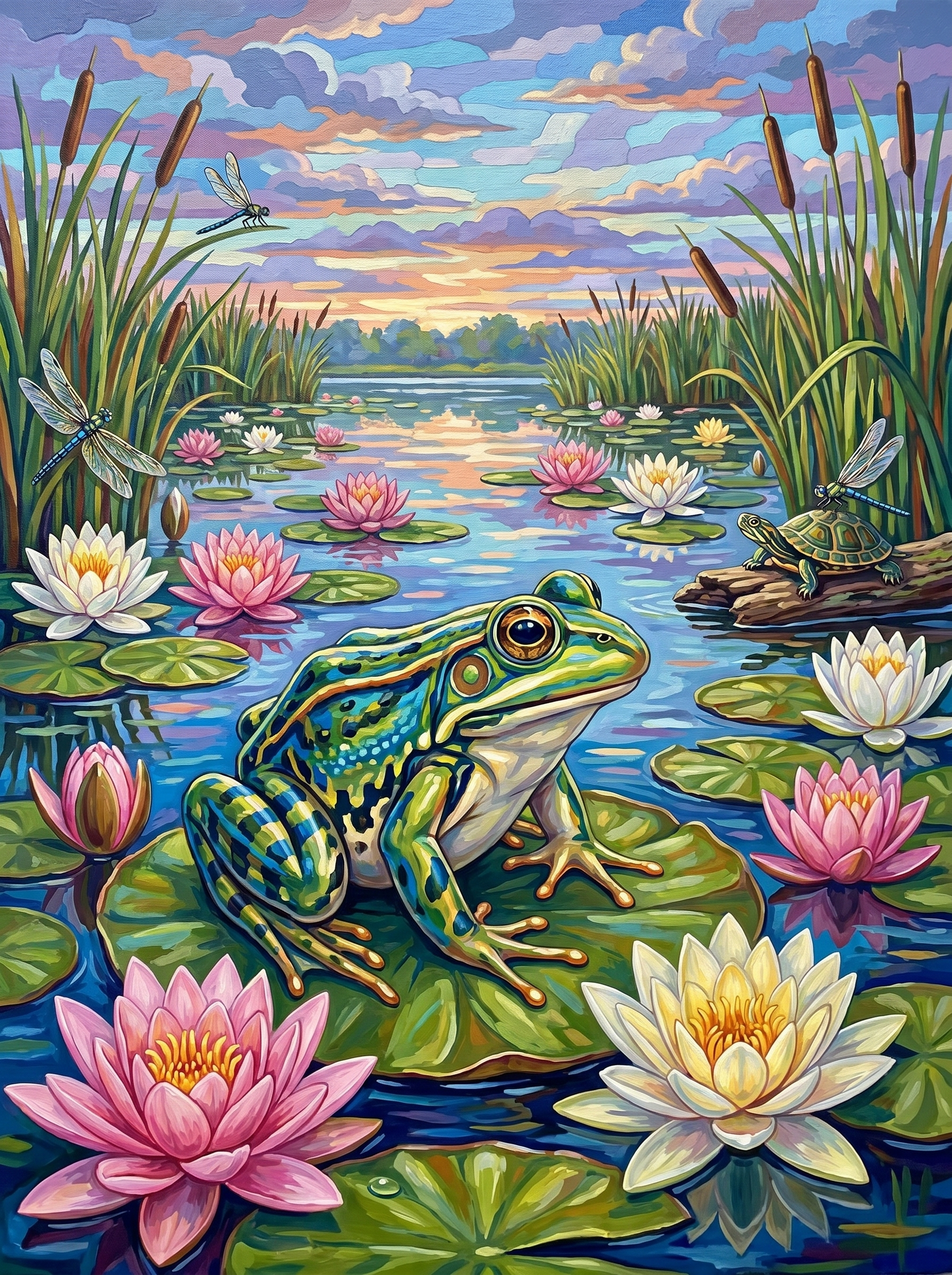 Lily Pond Daydream (Diamond Painting) Diamond Painting kit