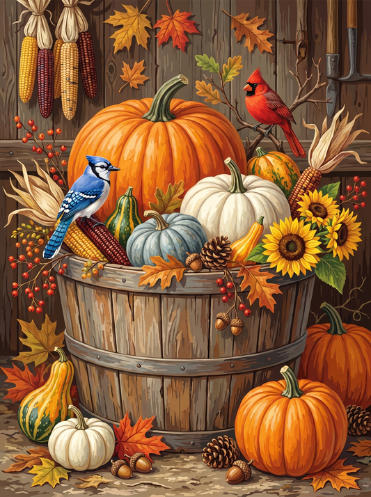Autumn Harvest Haven (Diamond Painting)