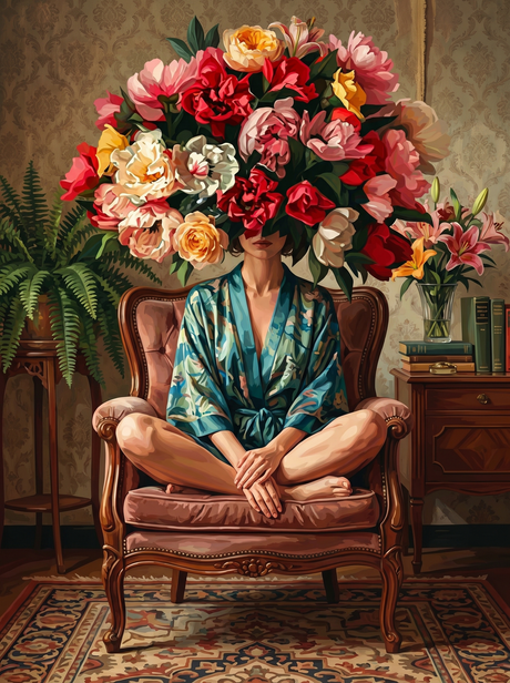 Hidden Bloom Muse (Diamond Painting) Diamond Painting kit
