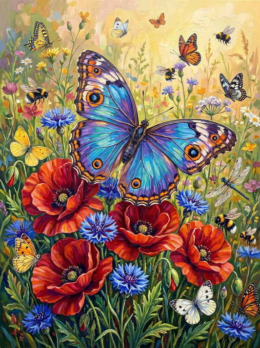 Butterfly Meadow Dance (Diamond Painting)