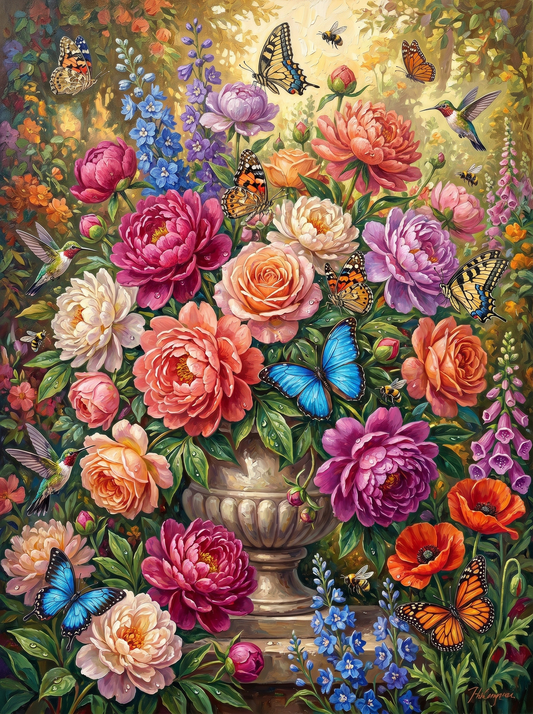 Butterfly Garden Symphony (Diamond Painting)