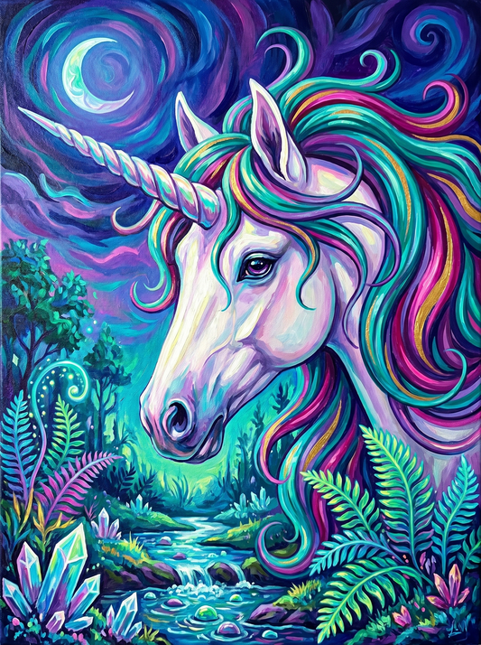 Mystic Forest Unicorn (Diamond Painting)