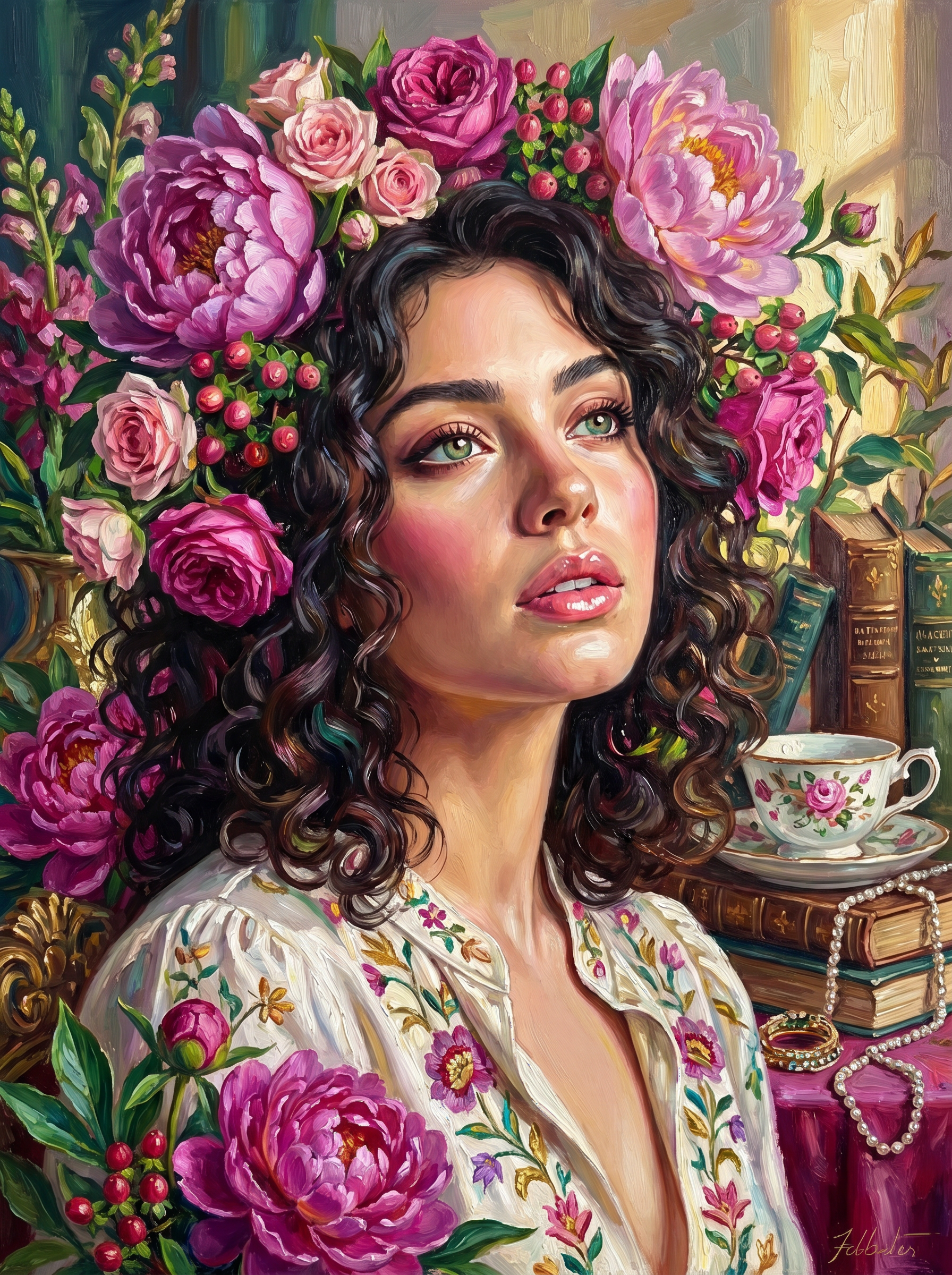 Floral Muse Vintage Elegance (Diamond Painting) Diamond Painting kit