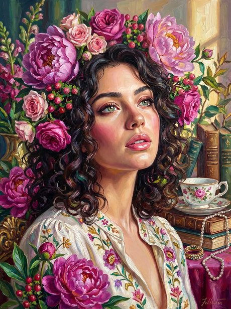 Floral Muse Vintage Elegance (Diamond Painting) Diamond Painting kit