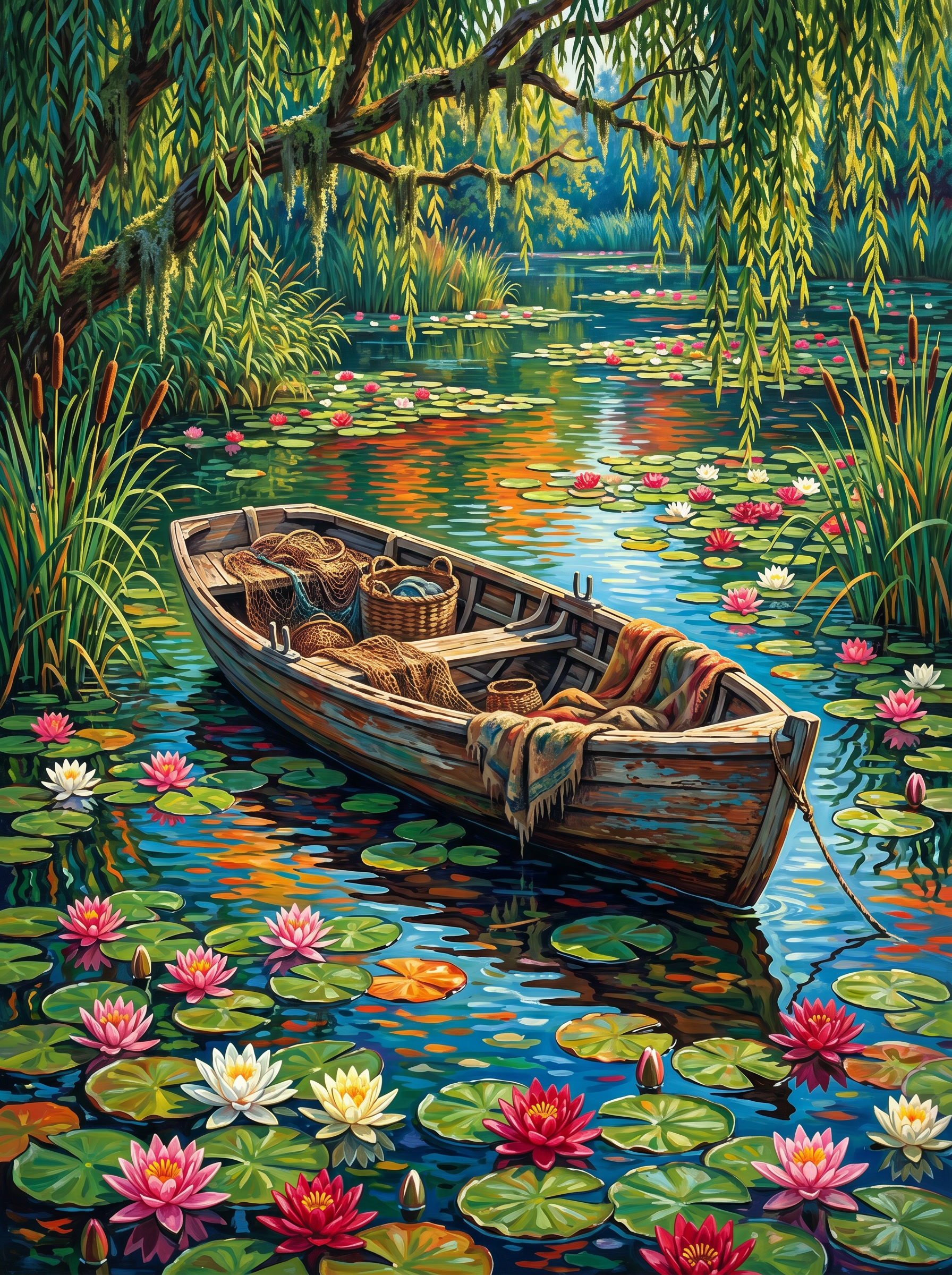 Willow Pond Drift (Diamond Painting) Diamond Painting kit