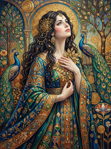 Emerald Peacock Empress (Diamond Painting) Diamond Painting kit