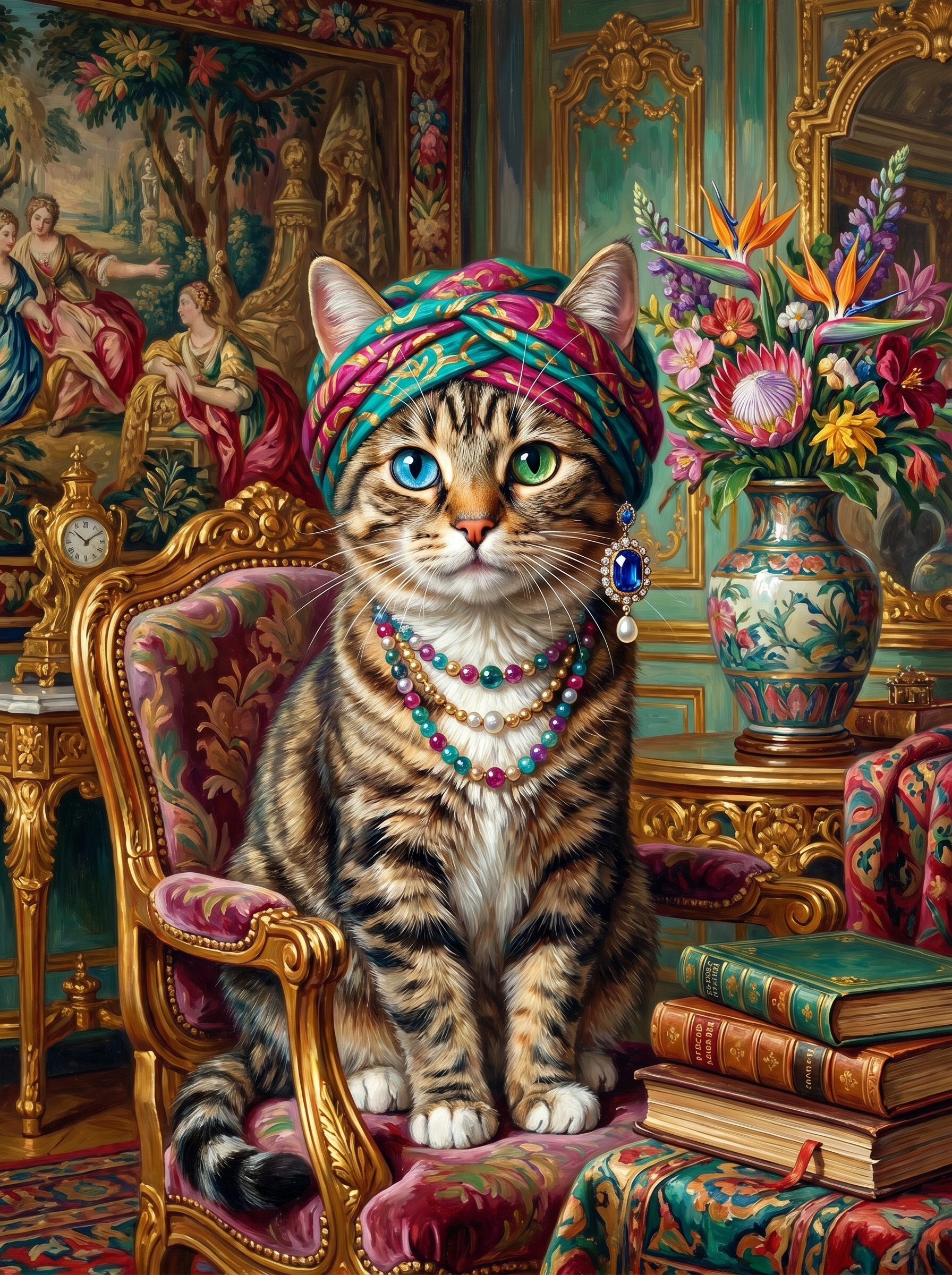 Jewel Crowned Tabby Majesty (Diamond Painting) Diamond Painting kit