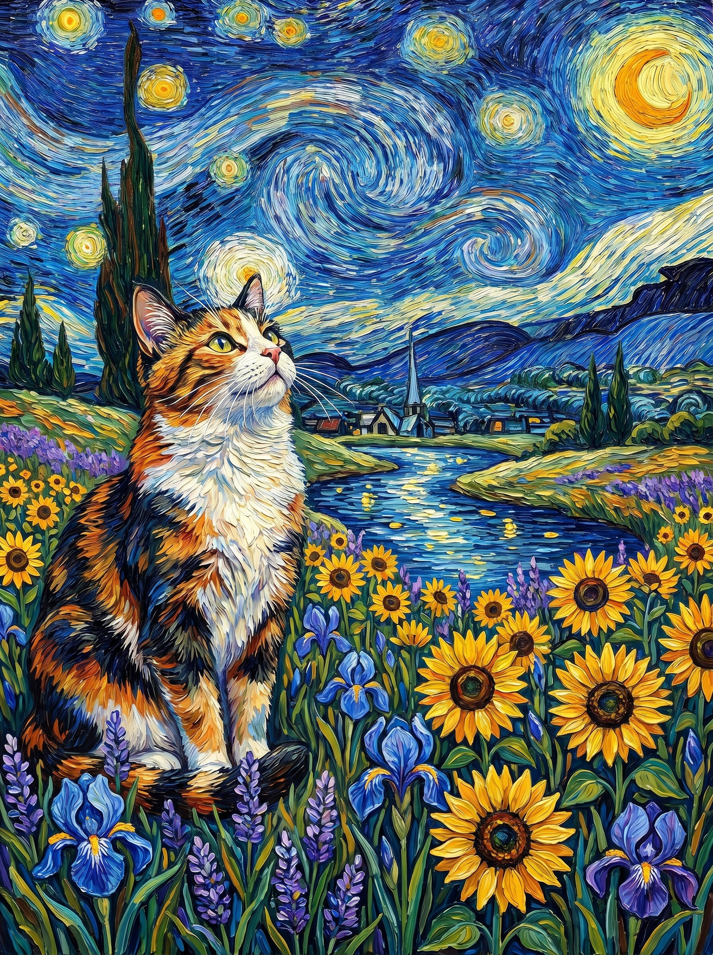 Celestial Garden Cat Dream (Diamond Painting) Diamond Painting kit