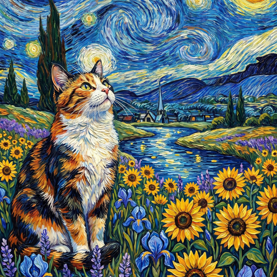 Celestial Garden Cat Dream