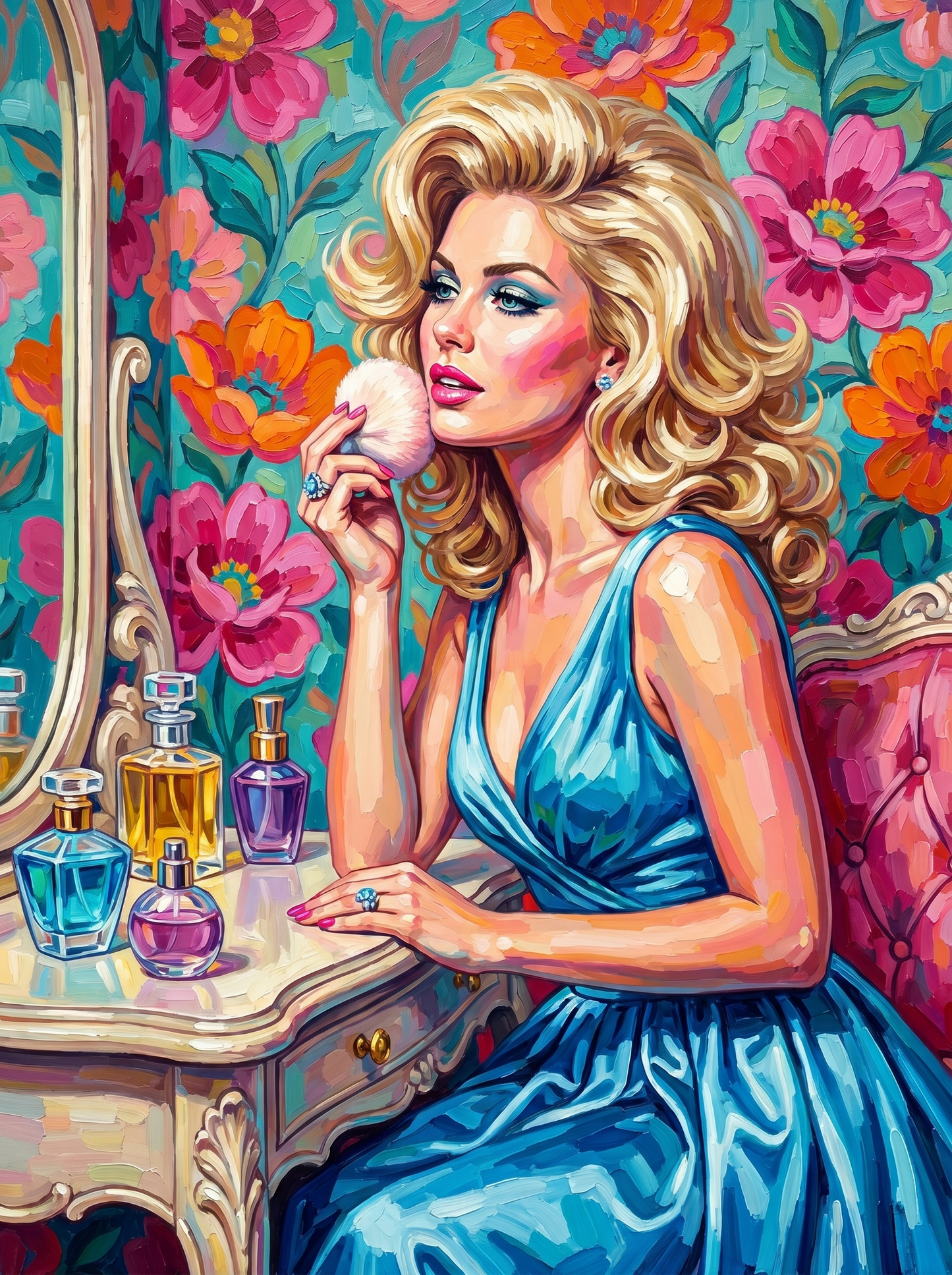 Vintage Vanity Glam Moment (Diamond Painting) Diamond Painting kit