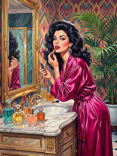 Vanity Mirror Glam Moment (Diamond Painting) Diamond Painting kit