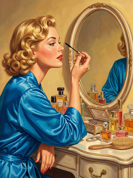 Vintage Beauty Mirror Ritual (Diamond Painting) Diamond Painting kit