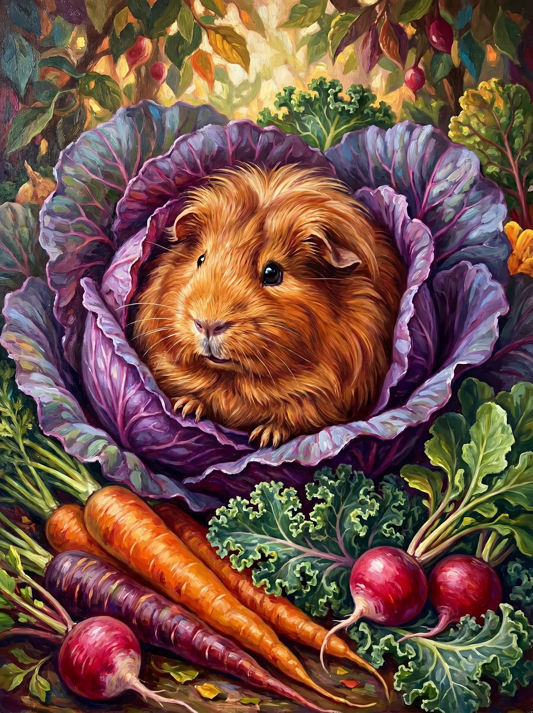 Guinea Pig Garden Harvest (Diamond Painting) Diamond Painting kit