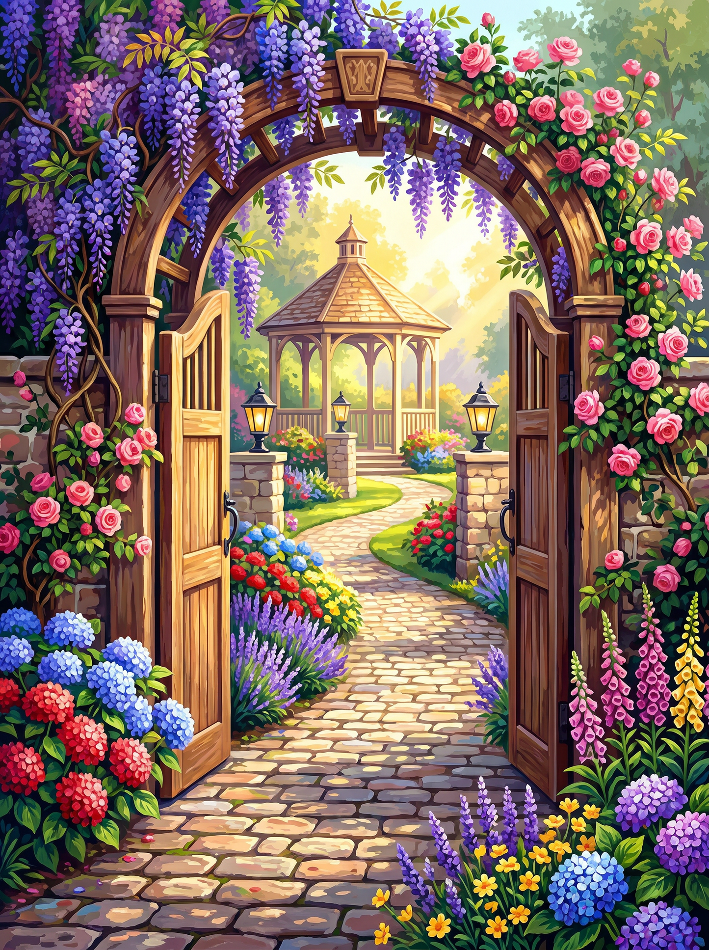 Garden Archway Paradise (Diamond Painting) Diamond Painting kit