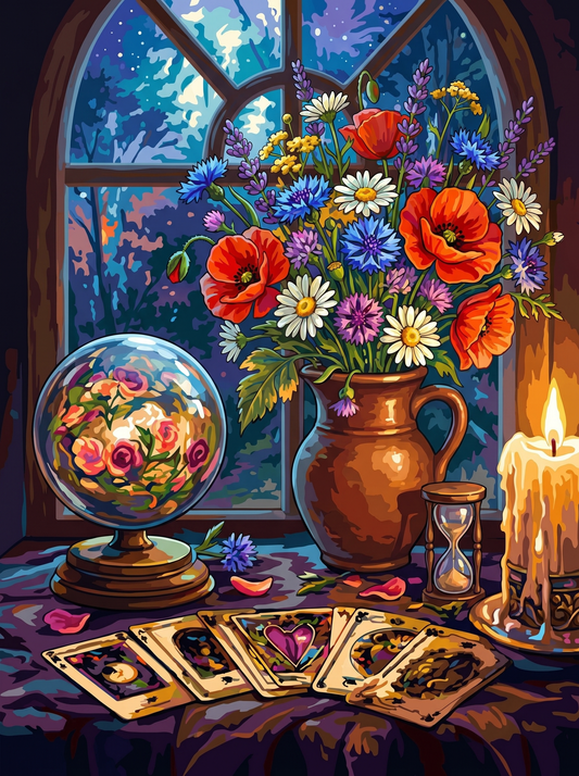 Mystic Window Tarot Still Life (Diamond Painting)