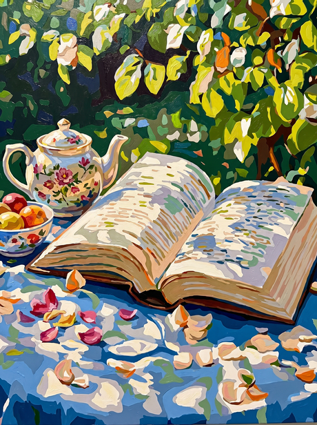 Garden Tea Book Escape (Diamond Painting) Diamond Painting kit
