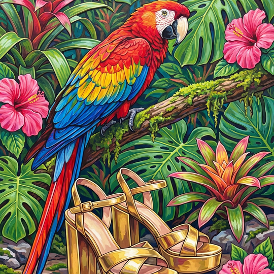 Tropical Parrot Golden Heels