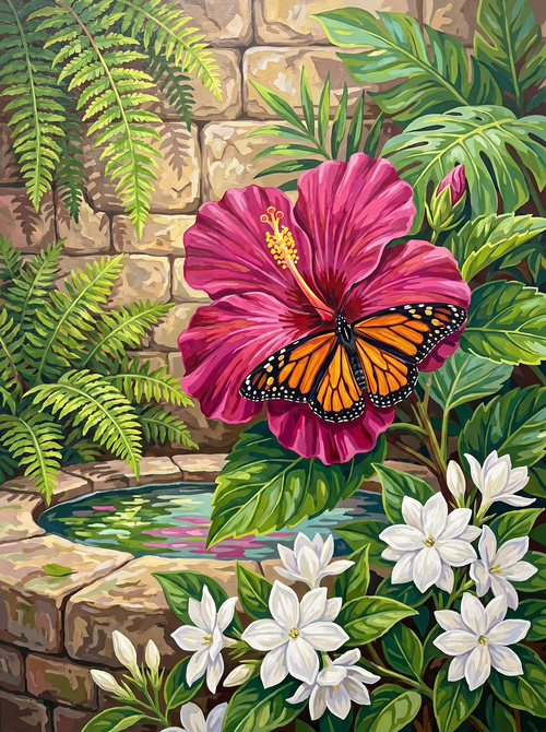 Hibiscus Butterfly Garden Bloom