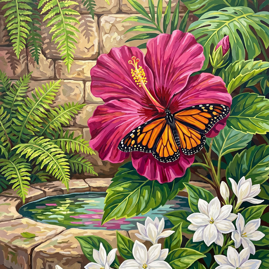Hibiscus Butterfly Garden Bloom