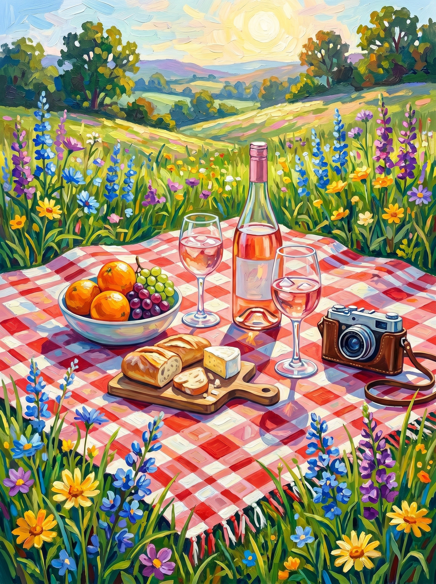 Sunlit Meadow Picnic Bliss (Diamond Painting) Diamond Painting kit
