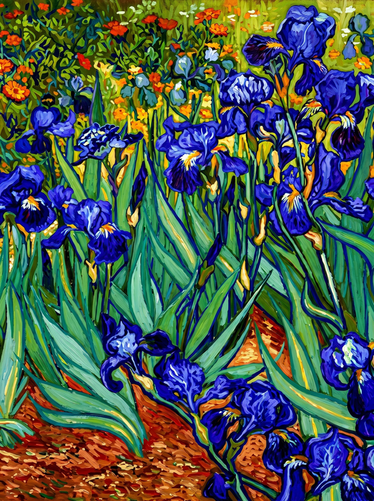 Van Gogh Iris Field Study (Diamond Painting)