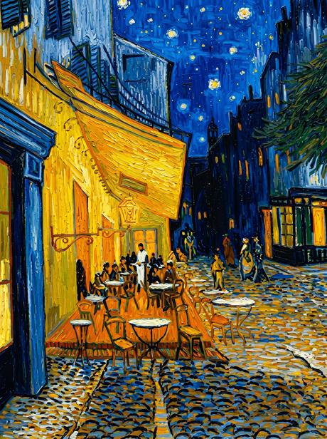 Midnight Café Starry Glow (Diamond Painting) Diamond Painting kit