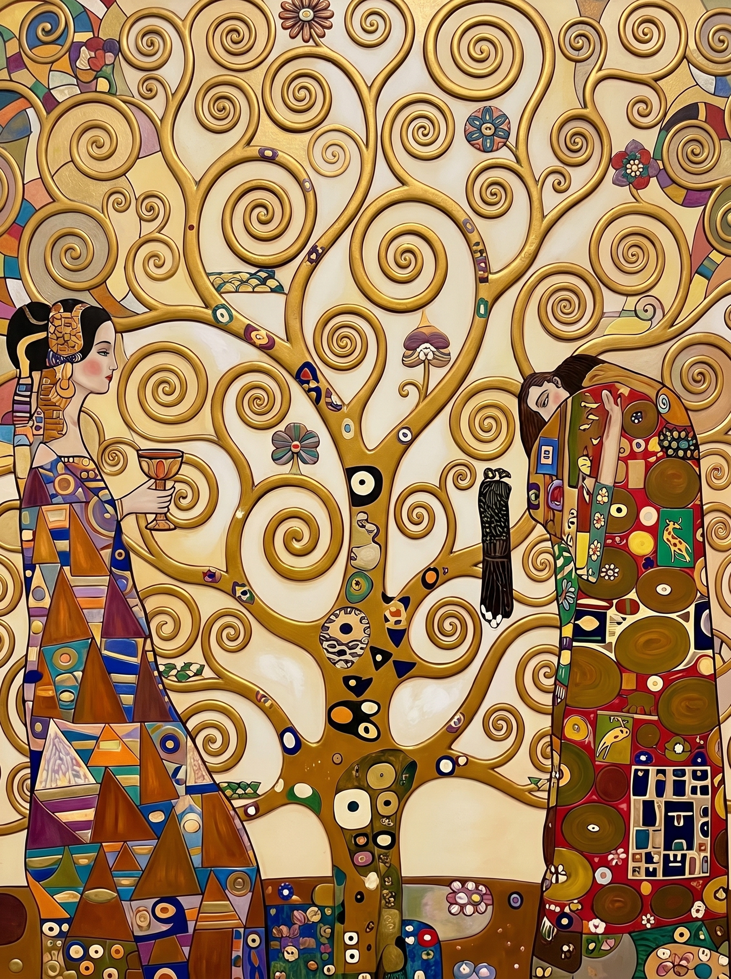 Golden Spiral Tree Ritual (Diamond Painting) Diamond Painting kit