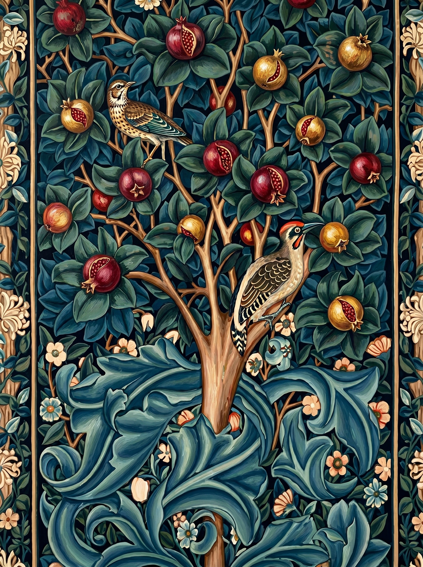 Pomegranate Garden Songbirds (Diamond Painting) Diamond Painting kit