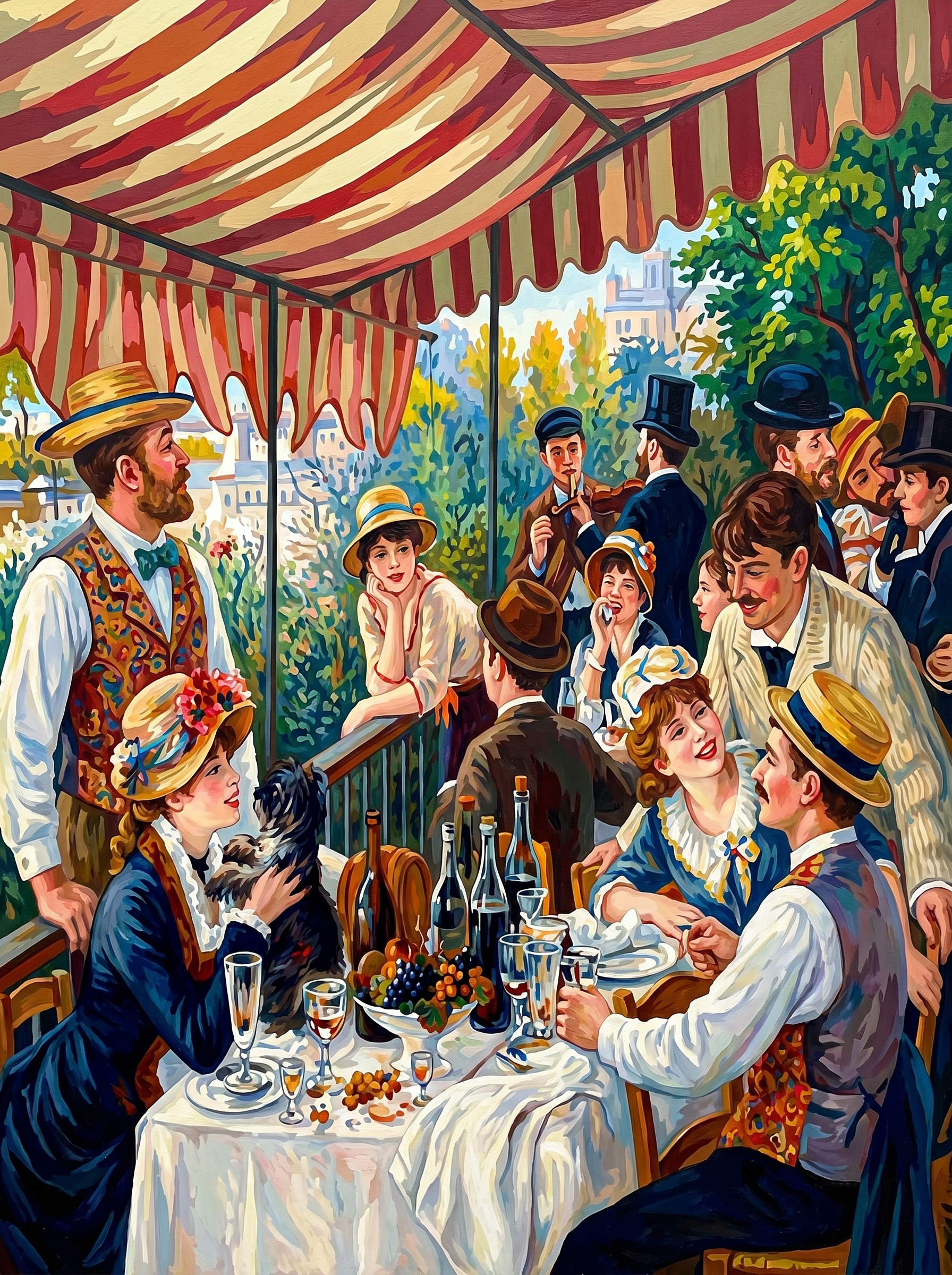 Paris Terrace Garden Party (Diamond Painting) Diamond Painting kit