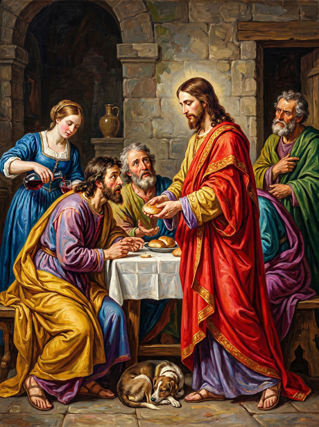 Bread and Light Gathering (Diamond Painting) Diamond Painting kit