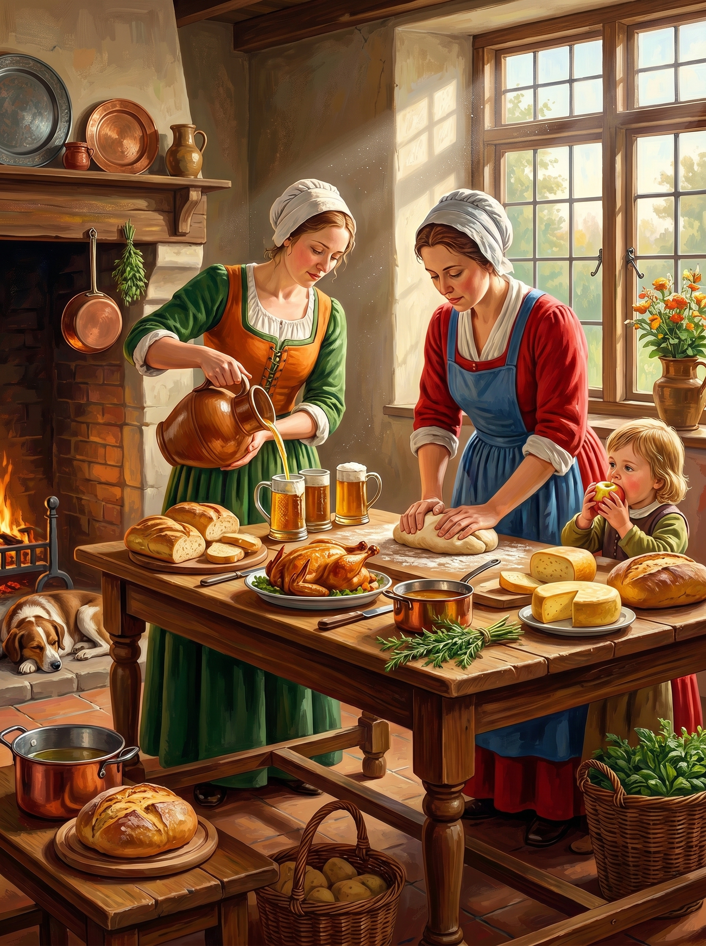 Rustic Hearth Kitchen Prep (Diamond Painting) Diamond Painting kit