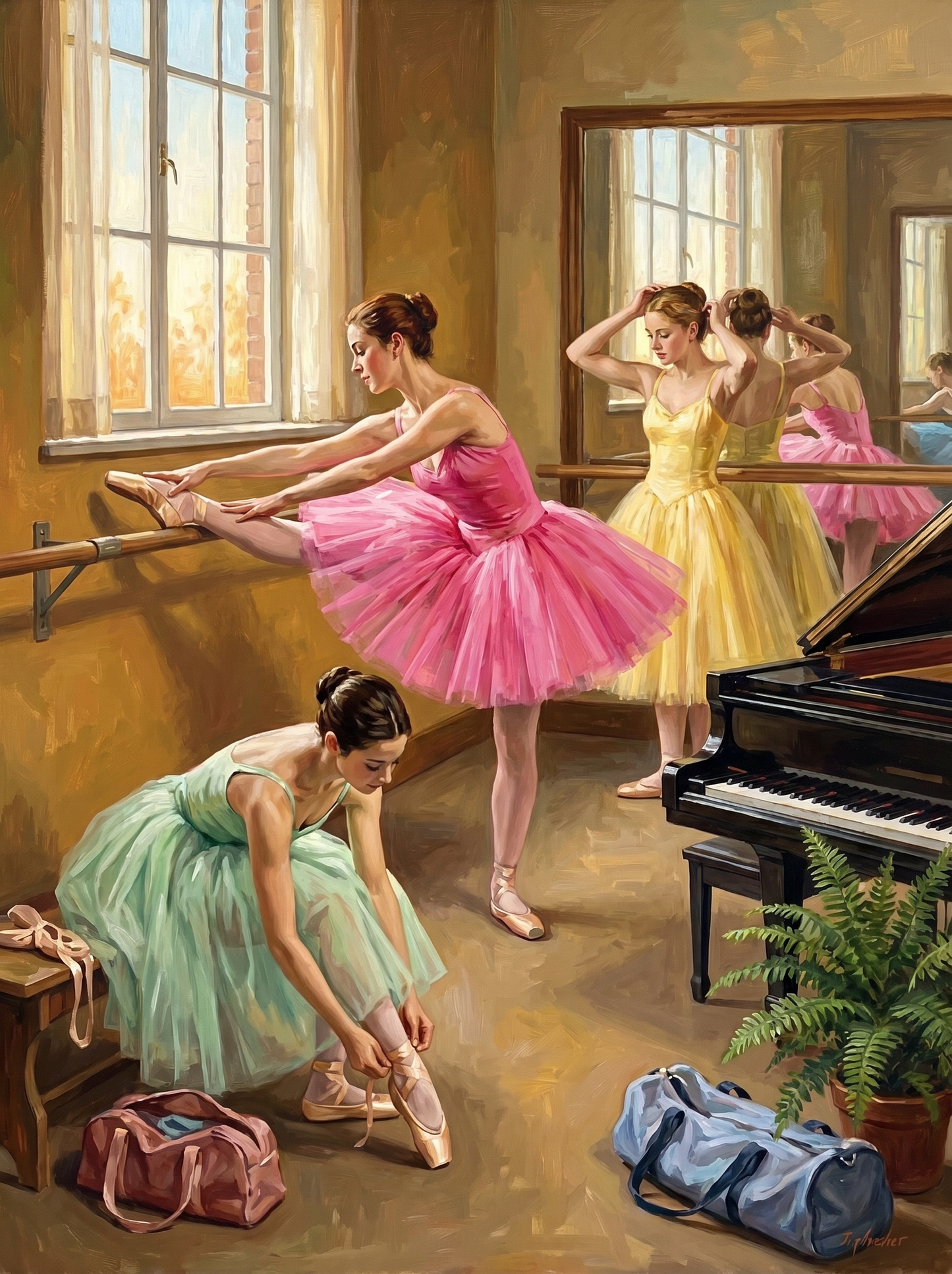 Ballet Studio Morning Practice (Diamond Painting) Diamond Painting kit