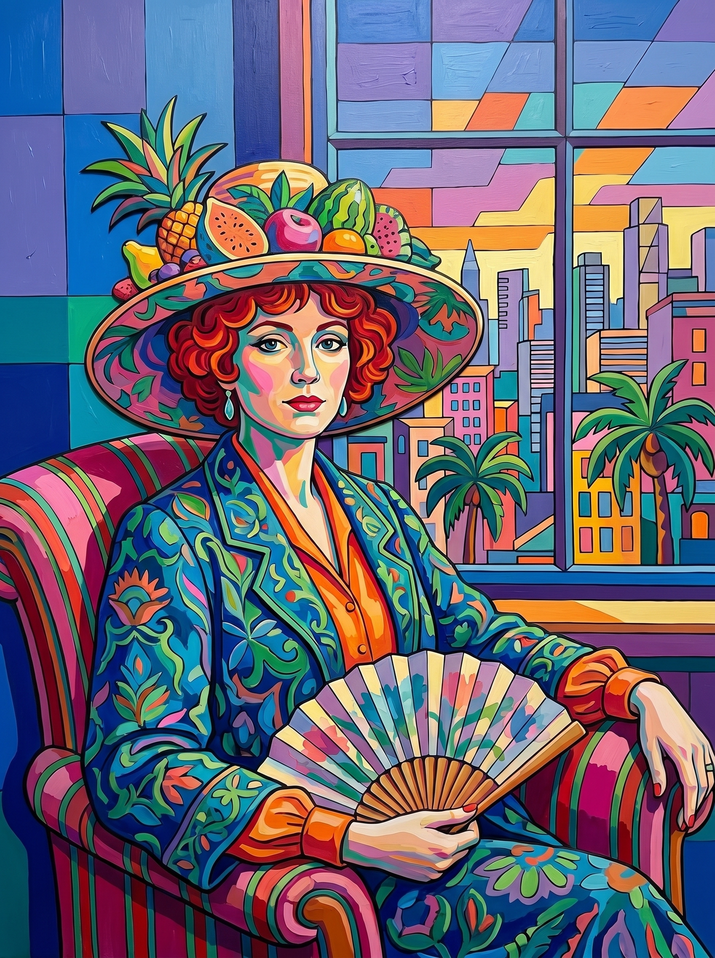 Modern Pop Art City Muse (Diamond Painting) Diamond Painting kit